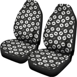 Hand Drawn Vinyl Record Pattern Print Universal Fit Car Seat Covers 102422