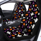 Happy Halloween Ghost Pattern Print Universal Fit Car Seat Covers 102422