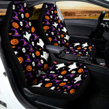 Happy Halloween Ghost Pattern Print Universal Fit Car Seat Covers 102422