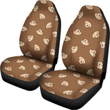 Happy Labrador Retriever Pattern Print Universal Fit Car Seat Covers 102422