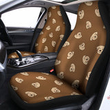Happy Labrador Retriever Pattern Print Universal Fit Car Seat Covers 102422