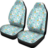 Happy Llama And Cactus Pattern Print Universal Fit Car Seat Covers 102422