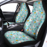 Happy Llama And Cactus Pattern Print Universal Fit Car Seat Covers 102422