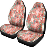 Happy Llama Pattern Print Universal Fit Car Seat Covers 102422