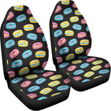 Happy Macarons Pattern Print Universal Fit Car Seat Covers 102422