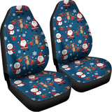 Happy Santa Claus Pattern Print Universal Fit Car Seat Covers 102422