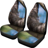 Happy Sloth Print Universal Fit Car Seat Covers 102422