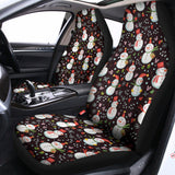 Happy Snowman Pattern Print Universal Fit Car Seat Covers 102422