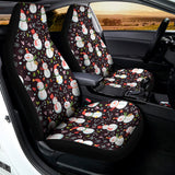 Happy Snowman Pattern Print Universal Fit Car Seat Covers 102422