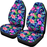 Hawaii Exotic Flowers Pattern Print Universal Fit Car Seat Covers 102422