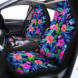 Hawaii Exotic Flowers Pattern Print Universal Fit Car Seat Covers 102422
