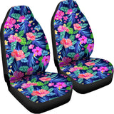 Hawaii Exotic Flowers Pattern Print Universal Fit Car Seat Covers 102422