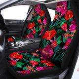 Hawaii Floral Flowers Pattern Print Universal Fit Car Seat Covers 102422