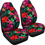 Hawaii Floral Flowers Pattern Print Universal Fit Car Seat Covers 102422
