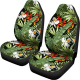 Hawaii Tropical Plants Pattern Print Universal Fit Car Seat Covers 102422