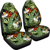 Hawaii Tropical Plants Pattern Print Universal Fit Car Seat Covers 102422
