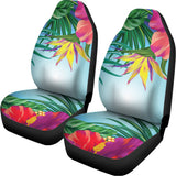 Hawaiian Aloha Flower Print Universal Fit Car Seat Covers 102422