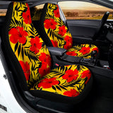 Hawaiian Hibiscus Flowers Pattern Print Universal Fit Car Seat Covers 102422
