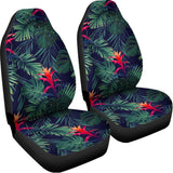Hawaiian Palm Leaves Pattern Print Universal Fit Car Seat Covers 102422