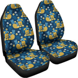 Hawaiian Tiki Pattern Print Universal Fit Car Seat Covers 102422