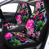 Hawaiian Tropical Birds Pattern Print Universal Fit Car Seat Covers 102422