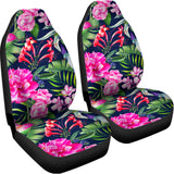 Hawaiian Tropical Birds Pattern Print Universal Fit Car Seat Covers 102422