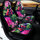 Hawaiian Tropical Birds Pattern Print Universal Fit Car Seat Covers 102422