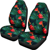 Hawaiian Tropical Flowers Pattern Print Universal Fit Car Seat Covers 102422