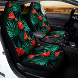 Hawaiian Tropical Flowers Pattern Print Universal Fit Car Seat Covers 102422