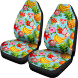 Hawaiian Tropical Fruits Pattern Print Universal Fit Car Seat Covers 102422