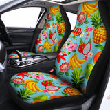 Hawaiian Tropical Fruits Pattern Print Universal Fit Car Seat Covers 102422