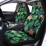 Hawaiian Tropical Leaves Pattern Print Universal Fit Car Seat Covers 102422