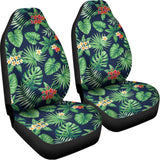 Hawaiian Tropical Leaves Pattern Print Universal Fit Car Seat Covers 102422