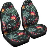 Hawaiian Tropical Plants Pattern Print Universal Fit Car Seat Covers 102422