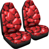 Heart Chocolate Candy Print Universal Fit Car Seat Covers 102422
