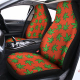 Hemp Leaf Pattern Print Universal Fit Car Seat Covers 102422