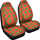 Hemp Leaf Pattern Print Universal Fit Car Seat Covers 102422