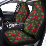 Hemp Leaves And Flowers Pattern Print Universal Fit Car Seat Covers 102422