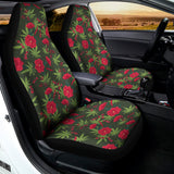 Hemp Leaves And Flowers Pattern Print Universal Fit Car Seat Covers 102422
