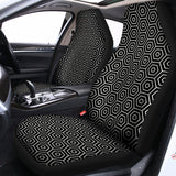 Hexagon Geometric Pattern Print Universal Fit Car Seat Covers 102422