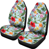 Hibiscus Flower Floral Pattern Print Universal Fit Car Seat Covers 102422