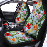 Hibiscus Flower Floral Pattern Print Universal Fit Car Seat Covers 102422