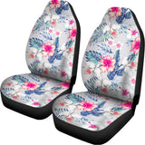 Hibiscus Orchids Hawaii Pattern Print Universal Fit Car Seat Covers 102422
