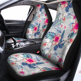 Hibiscus Orchids Hawaii Pattern Print Universal Fit Car Seat Covers 102422