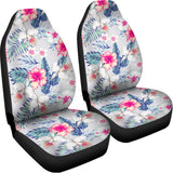 Hibiscus Orchids Hawaii Pattern Print Universal Fit Car Seat Covers 102422