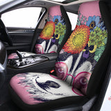 Hippie Siberian Husky Print Universal Fit Car Seat Covers 102422