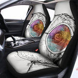 Hipster Beagle With Glasses Print Universal Fit Car Seat Covers 102422