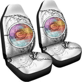 Hipster Beagle With Glasses Print Universal Fit Car Seat Covers 102422