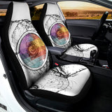 Hipster Beagle With Glasses Print Universal Fit Car Seat Covers 102422