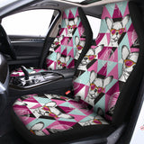 Hipster Chihuahua Pattern Print Universal Fit Car Seat Covers 102422
